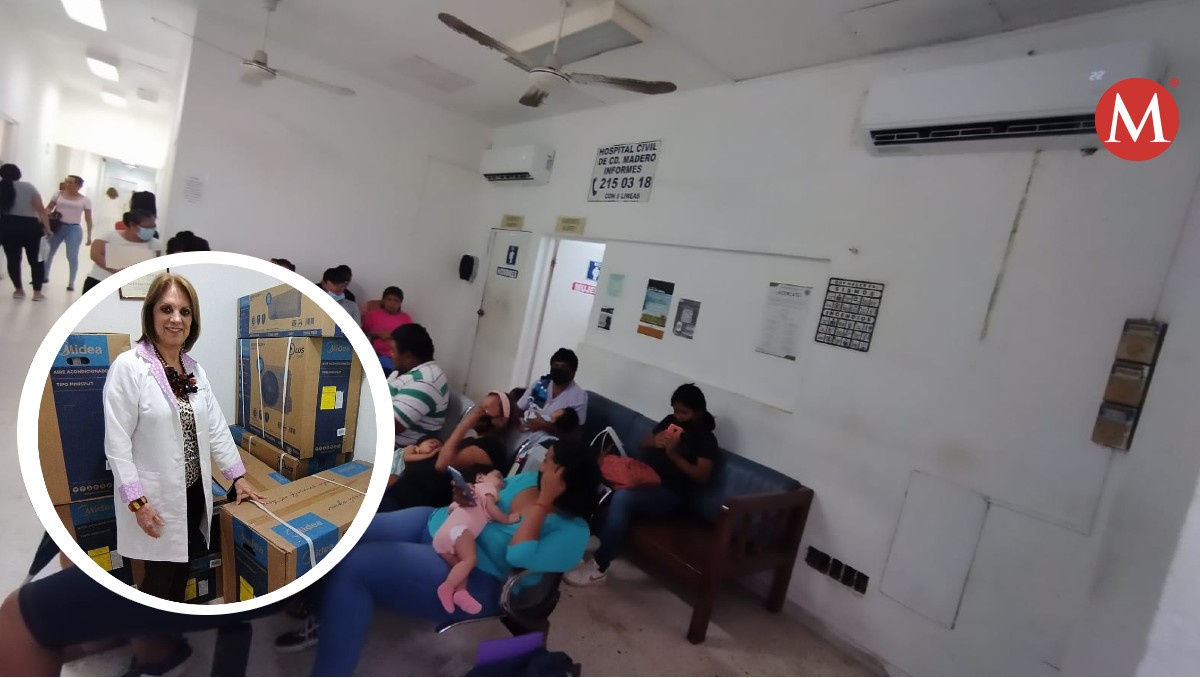 Instalan aires acondicionados en Hospital Civil de Ciudad Madero