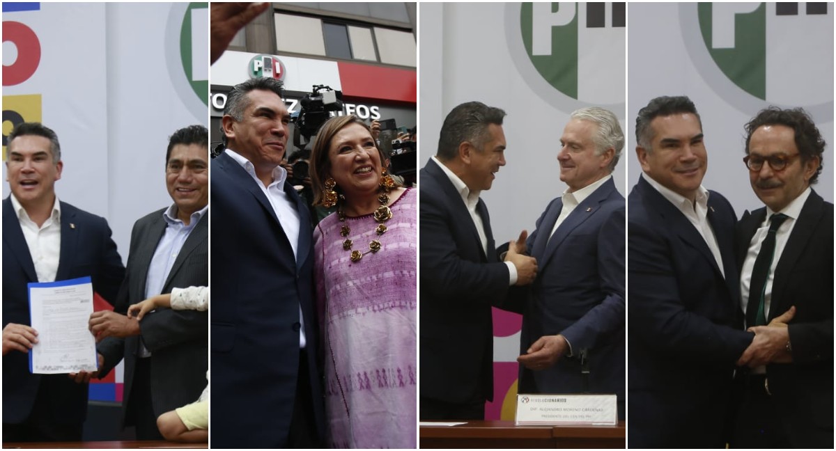 Panistas acuden al PRI para buscar coordinación del Frente Amplio por México para 2024. | Ariana Pérez y Juan Carlos Bautista.
