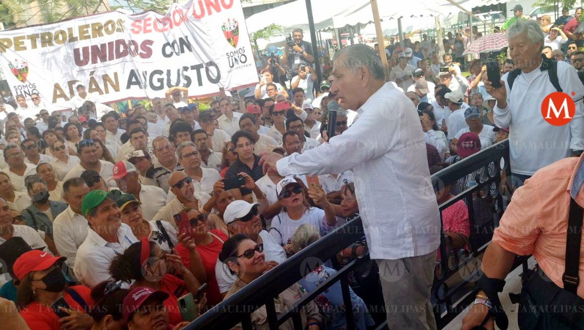 Adán Augusto en ciudad Madero. (Pablo Reyes)