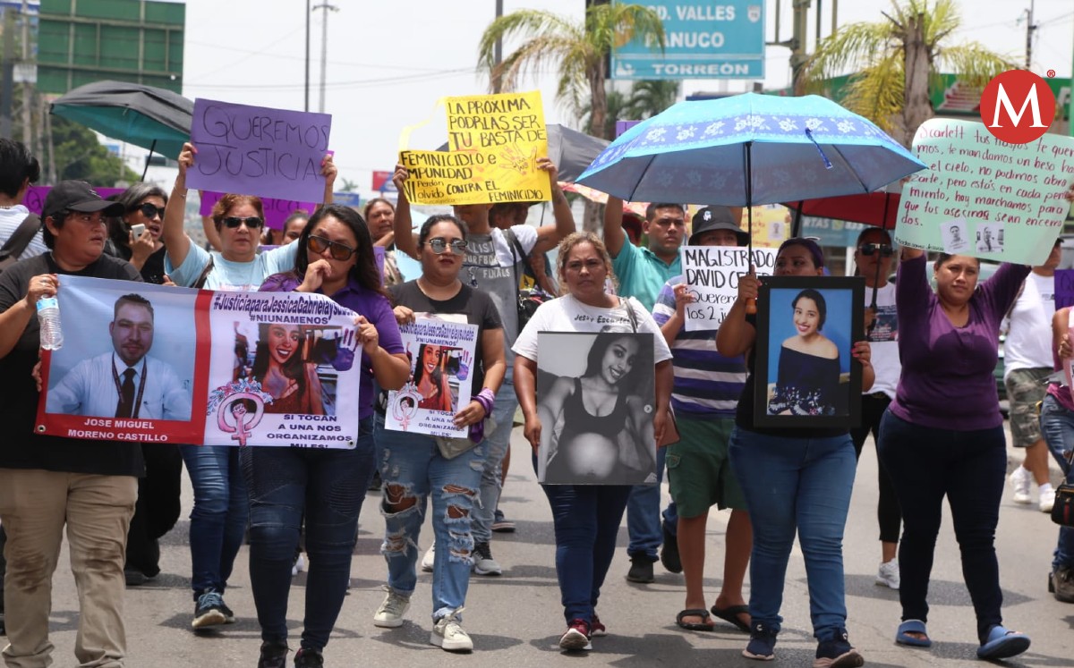 Marcha en Tampico para exigir justicia por Jessica Gabriela. Foto. Yazmín Sánchez