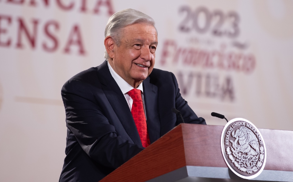 El Presidente dio su conferencia de prensa matutina en Palacio Nacional el 5 de julio. | Coartesía