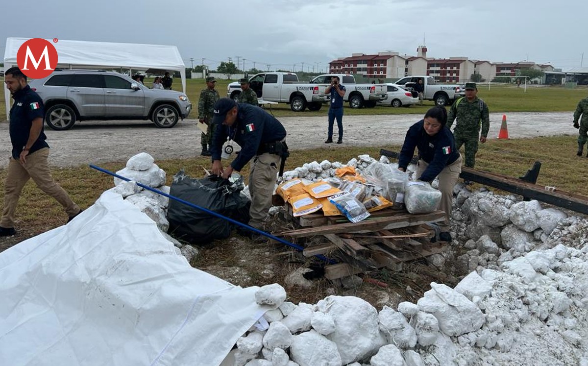 Fiscalía General de Justicia de Tamaulipas incinera 50 kilos de drogas