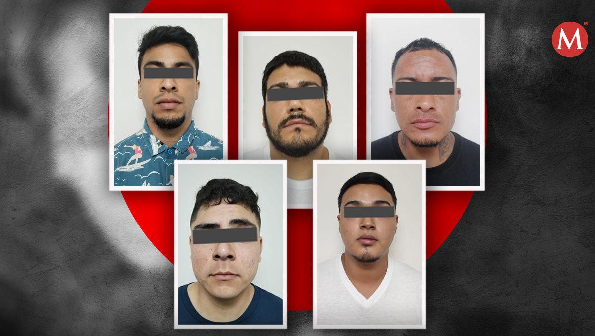 Los cinco hombre fueron detenidos por el delito de homicidio calificado. Especial