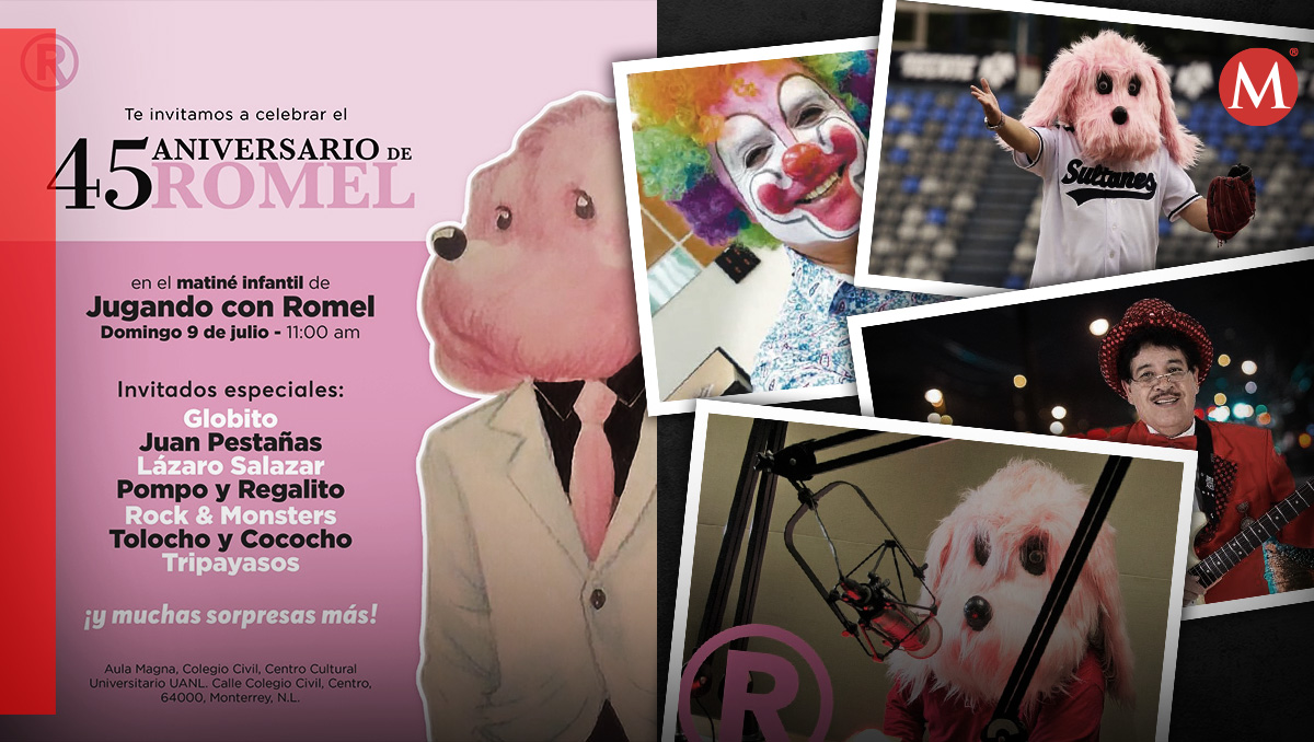 El perro rosa Romel tendrá su fiesta de 45 aniversario. Foto: Especial