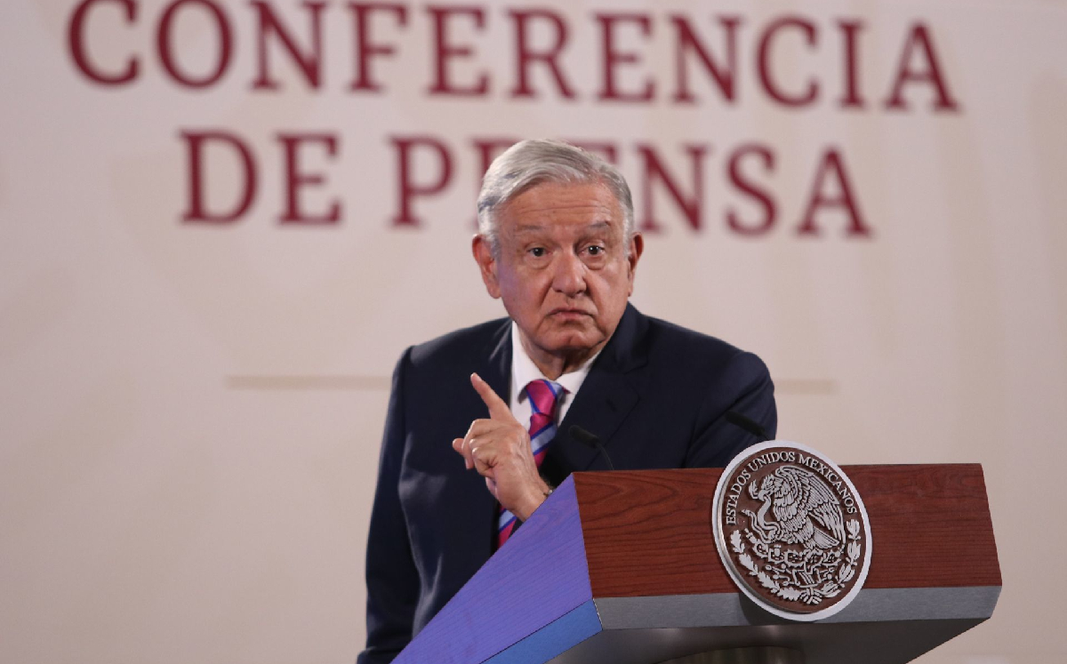 El Presidente el 6 de julio en su conferencia de prensa matutina. | Cuartoscuro>