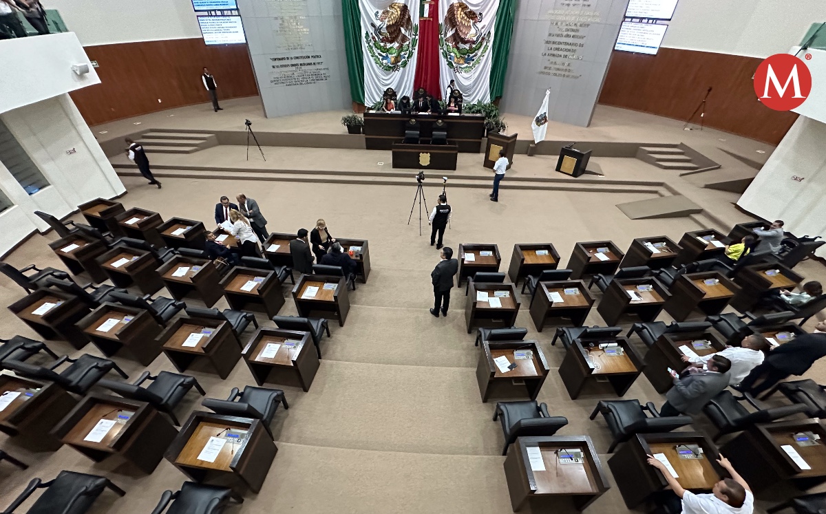 Congreso de Tamaulipas en sesión extraordinaria hoy 8 de julio de 2023. (Antonio Hernández)