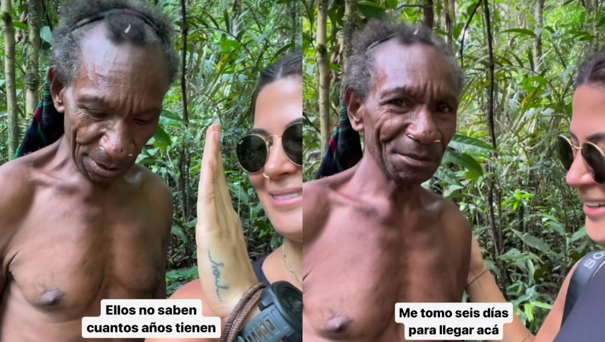 Hombre mira su reflejo en un celular y se sorprende | Captura