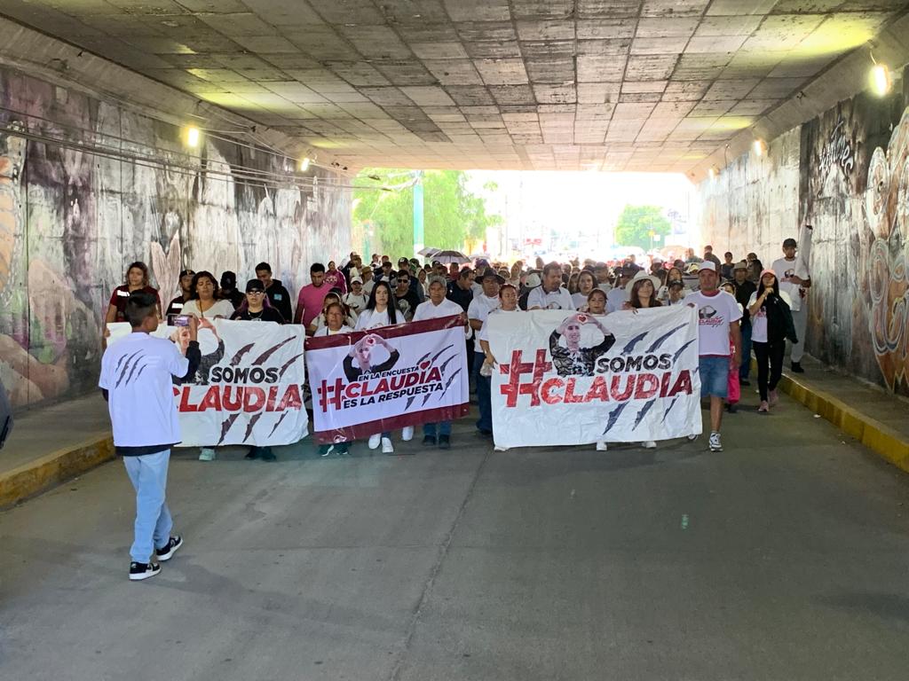 En Ecatepec, simpatizantes participan en mega jornada de apoyo a Claudia Sheinbaum. (Ecatepec)