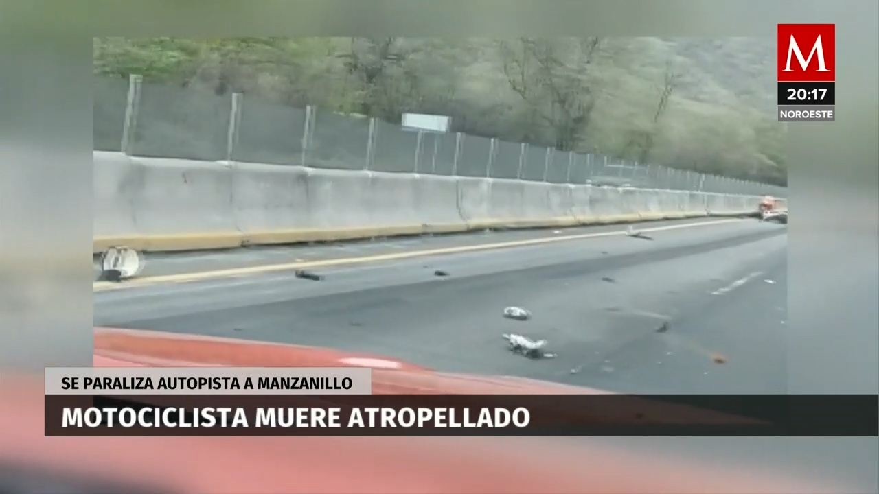 Motociclista fallece atropellado por un tráiler en carretera de Manzanillo hacia Colima
