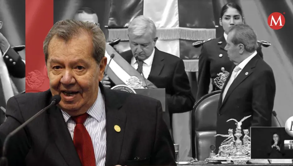 Porfirio Muñoz Ledo le colocó la banda presidencial a AMLO en 2018
