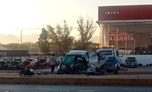Choque en bulevar Venustiano  Carranza en Saltillo. | Especial