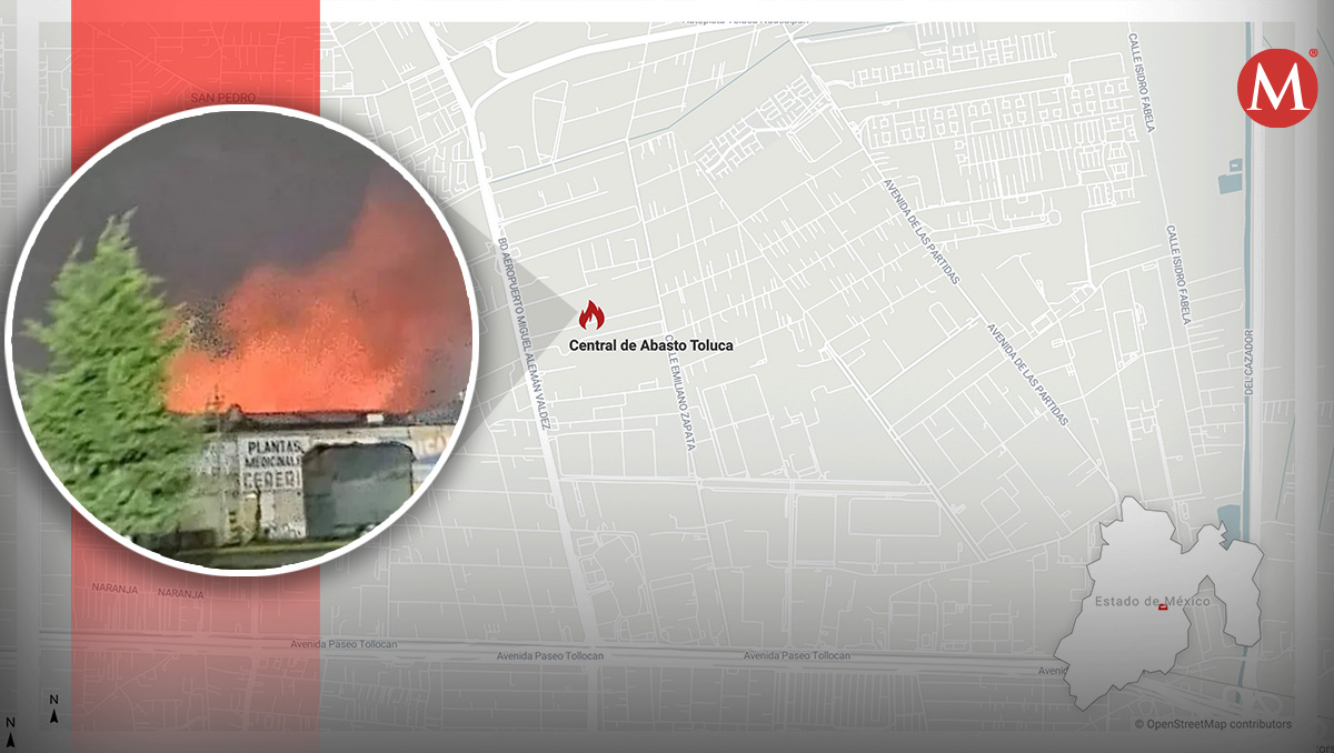 El incendio en la Central de Abasto en Toluca dejó al menos ocho muertos.