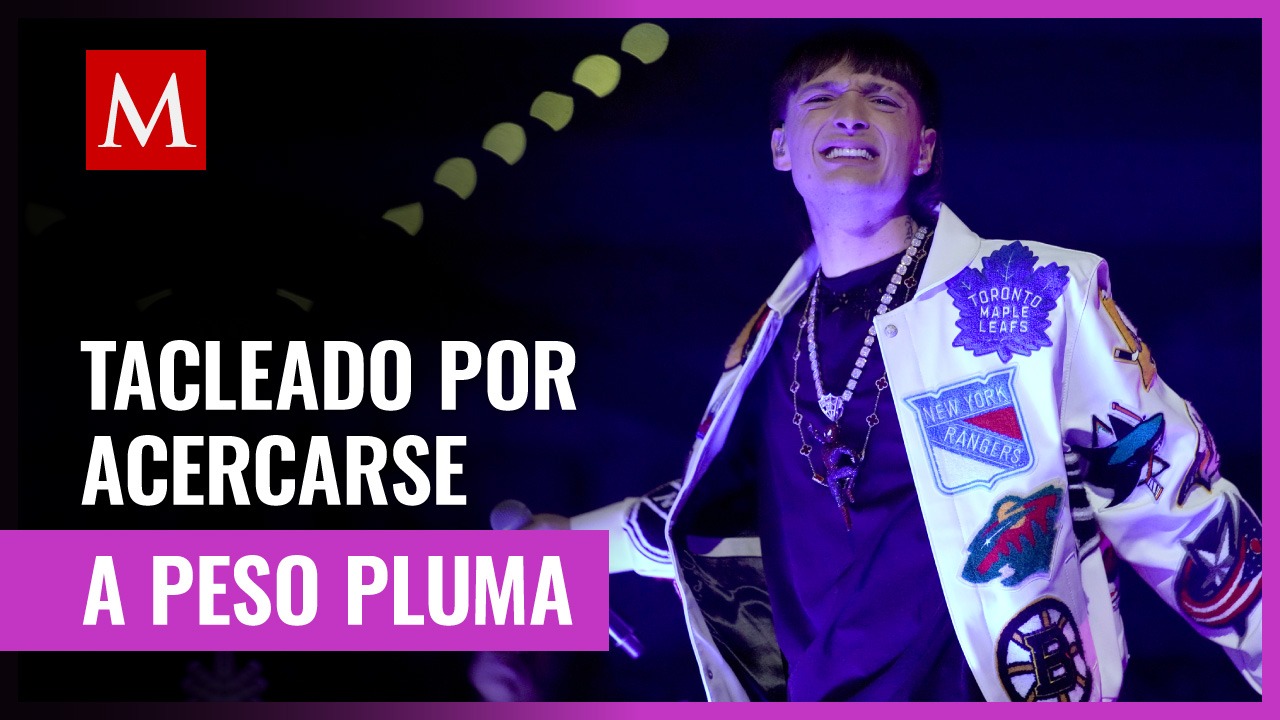 Seguridad de Peso Pluma golpeó a un fan en pleno concierto Grupo Milenio