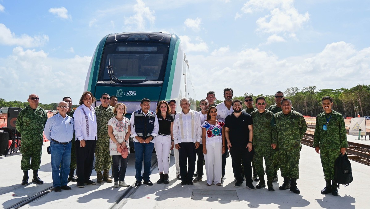 Llega primer convoy del Tren Maya a Cancún | Cuartoscuro