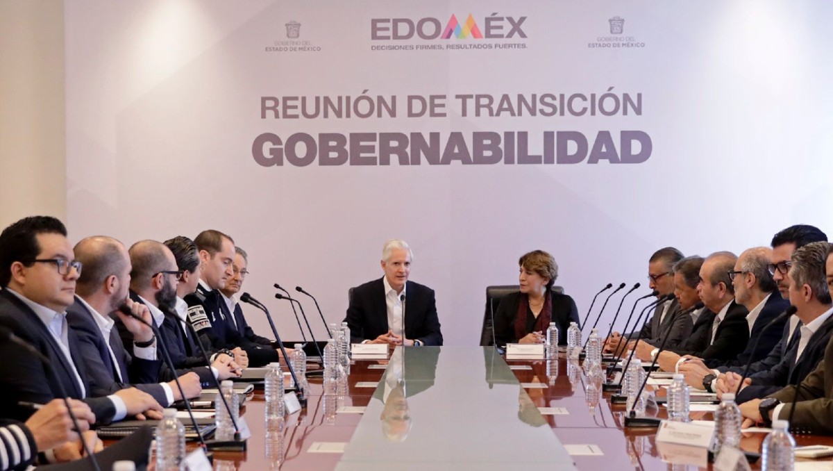 Delfina Gómez y Del Mazo encabezan primera reunión tras elecciones del 4 de junio. | Twitter
