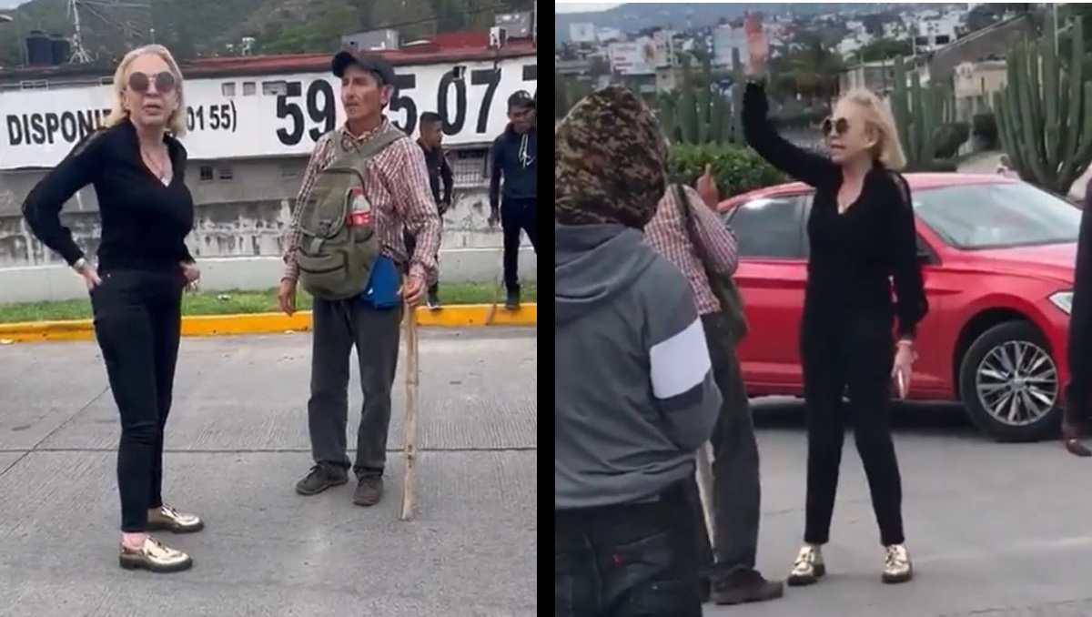 Laura Bozzo queda atrapada en manifestación en Chilpancingo | ESPECIAL