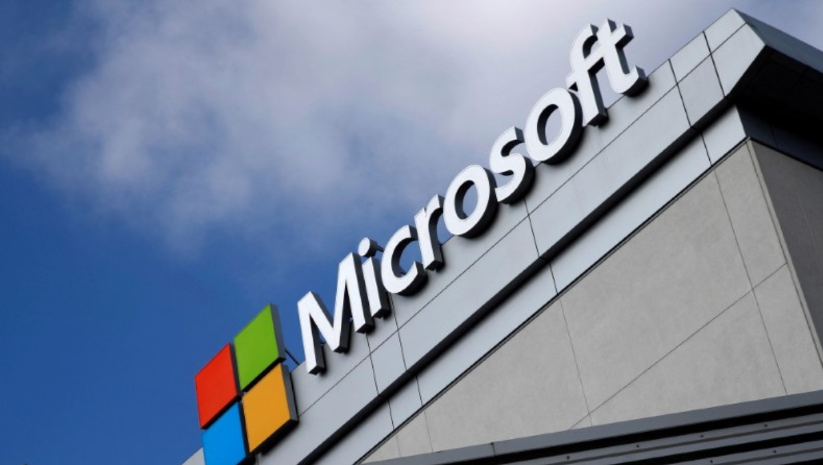 Logo de Microsoft en Los Ángeles, California, EU. Junio de 2016. Foto: (Reuters)