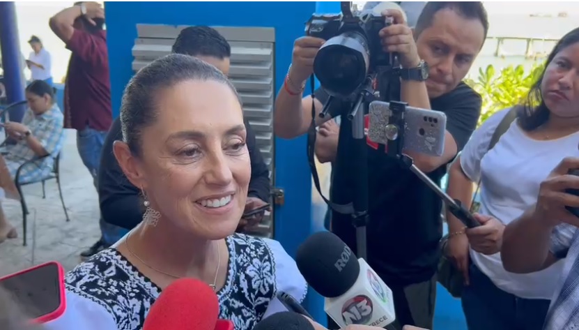 Sheinbaum llegó a Campeche para seguir con sus recorridos en el país | Captura