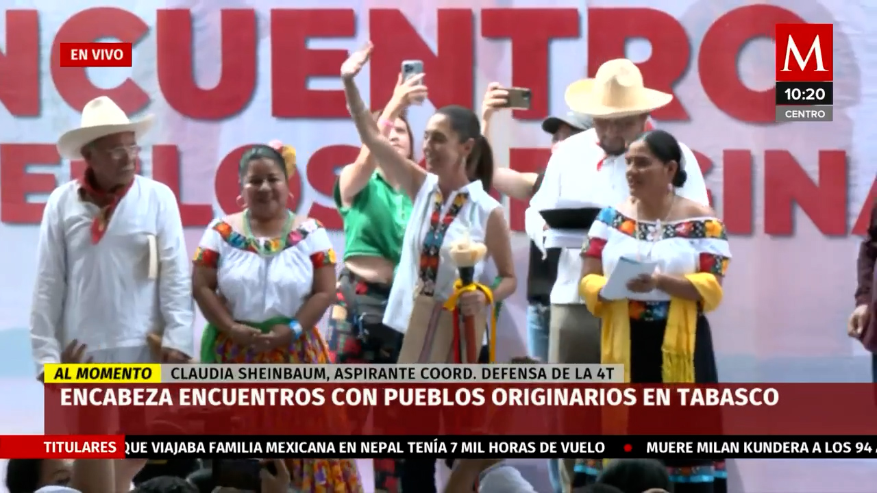 Claudia Sheinbaum encabeza Encuentro con Pueblos Originarios en Tabasco
