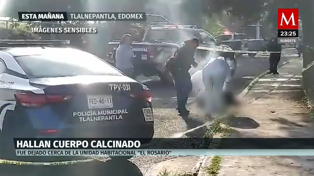 Horrendo descubrimiento: Encuentran cuerpo quemado en vías públicas de Tlalnepantla