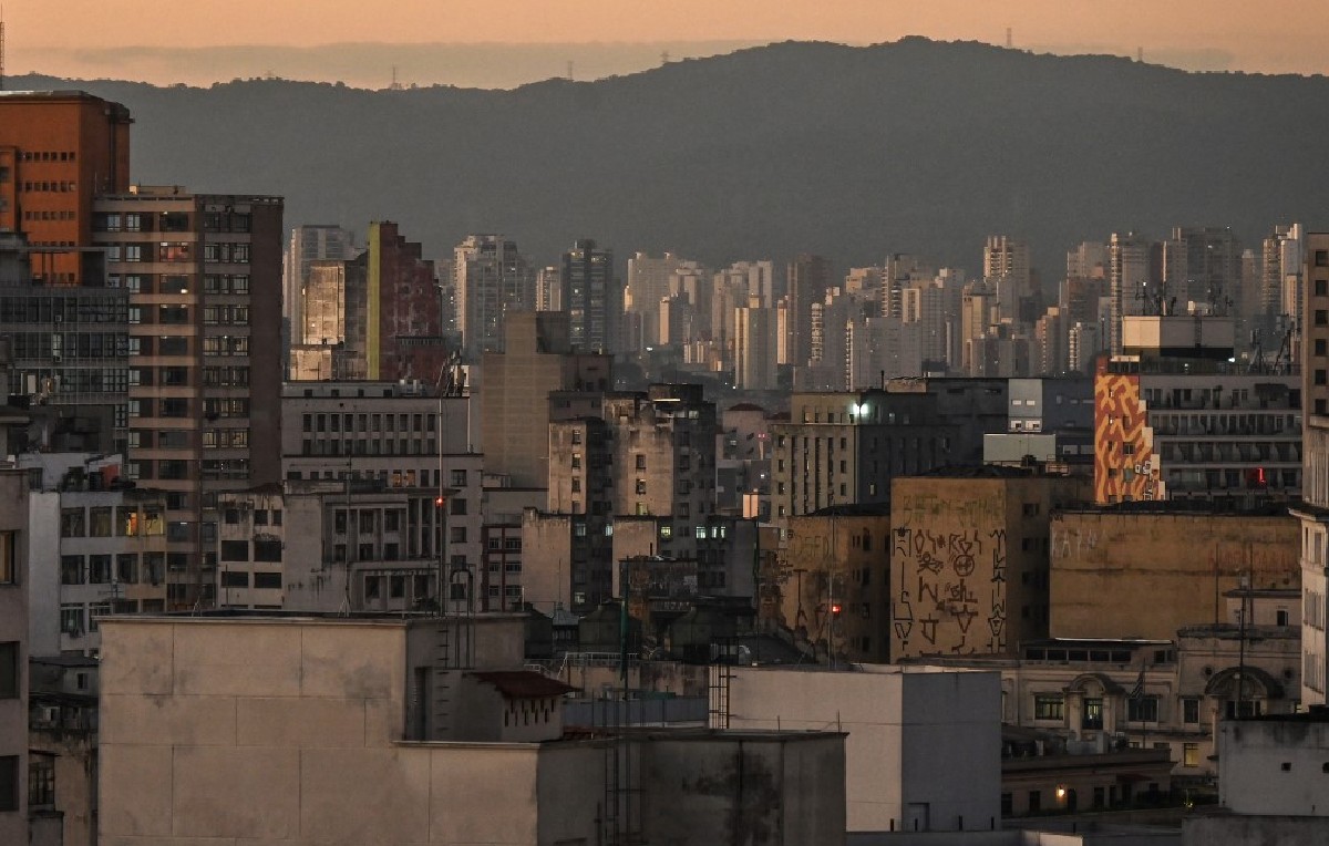 Atardecer en Sao Paulo, Brasil (AFP)