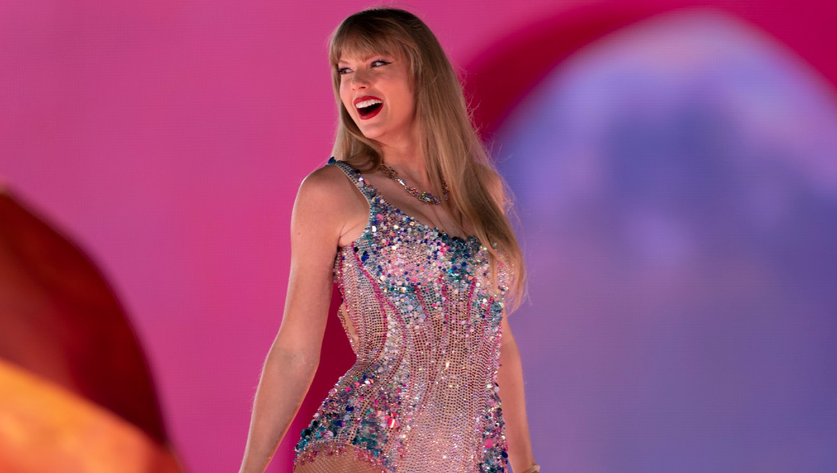 Taylor Swift durante un concierto del "Eras Tour" el viernes 5 de mayo de 2023, en el Nissan Stadium de Nashville, Tennessee. (AP)