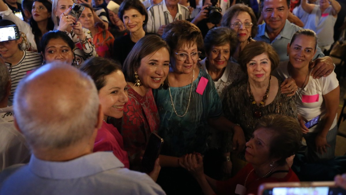 Xóchitl Gálvez en Monterrey. | Foto: Especial