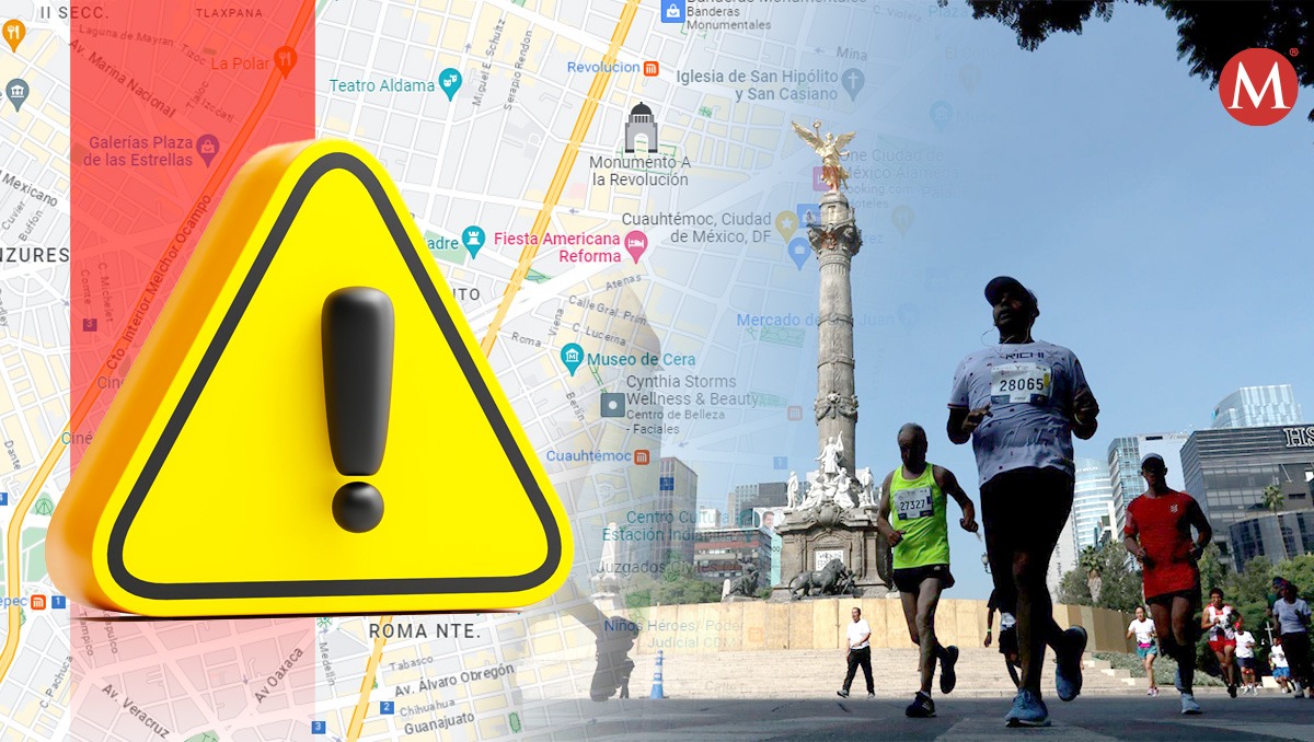 Alternativas viales por Medio Maratón de la CdMx
