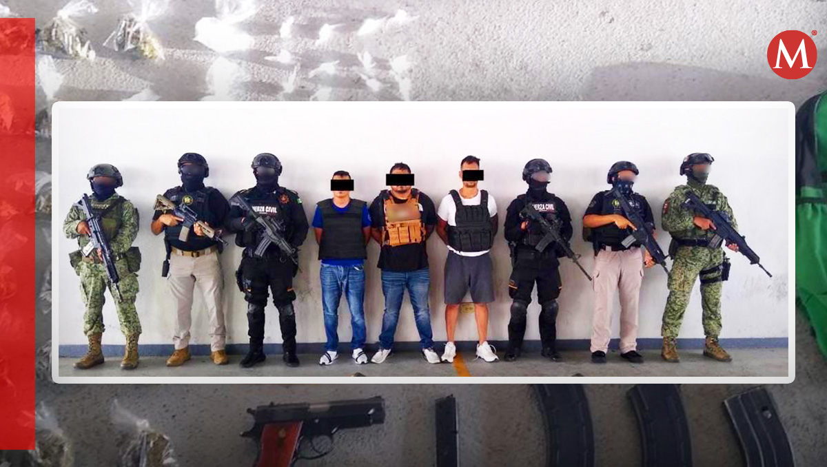 Detienen a hombres con armas y equipo táctico en Apodaca- Grupo Milenio