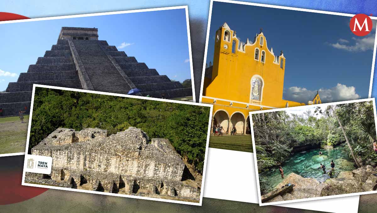Aquí te mostramos los sitios más relevantes que ofrece la ruta del Tren Maya. | Cuartoscuro y Tren Maya
