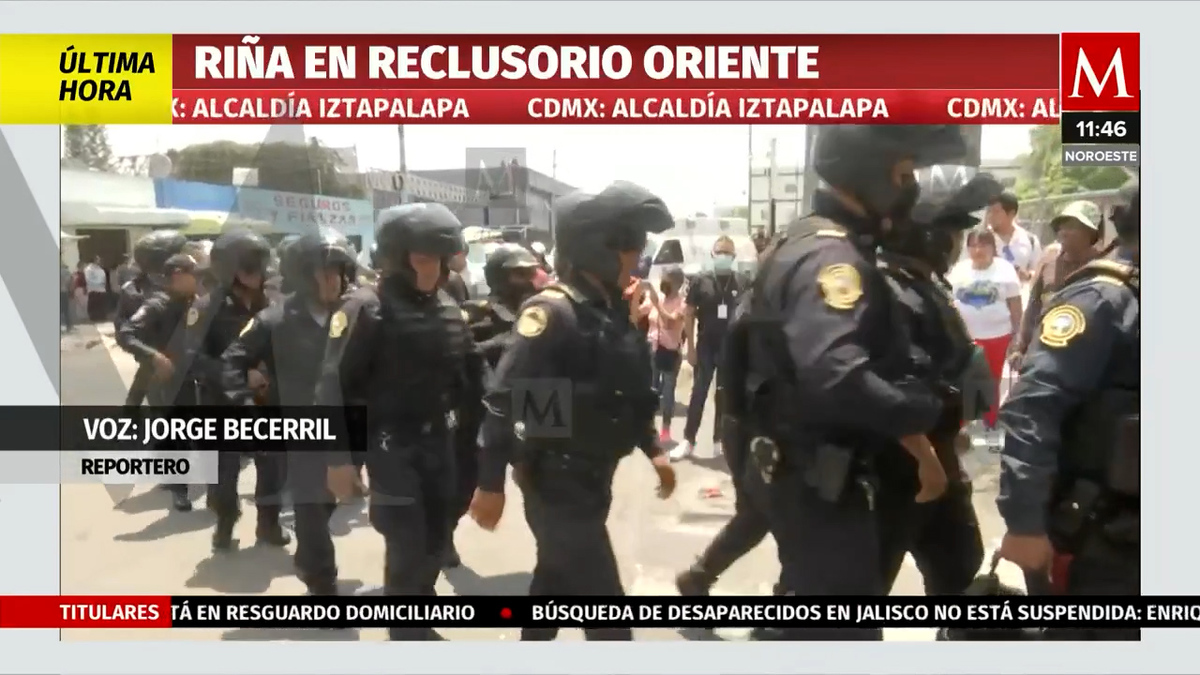 Reportan riña en Reclusorio Oriente, ingresan al menos 500 policías