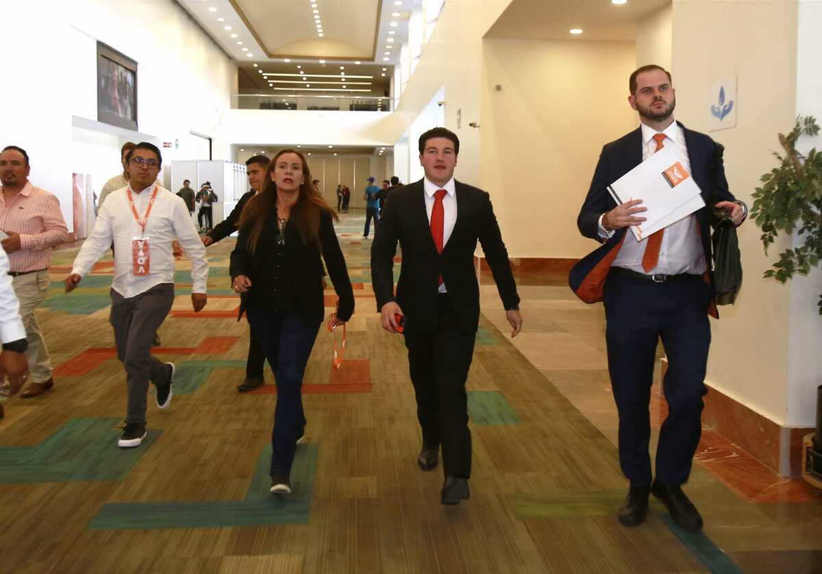 Samuel García en Sesión del Consejo nacional de MC.│ Juan Carlos Bautista