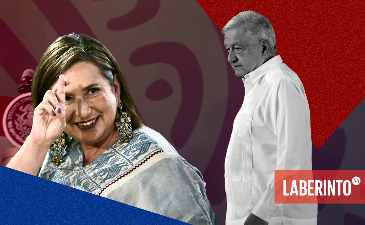 Xóchitl Gálvez y Andrés Manuel López Obrador. (Laberinto)