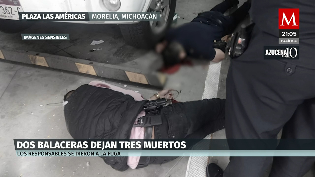 Se desata balacera en exclusivo centro comercial en Michoacán