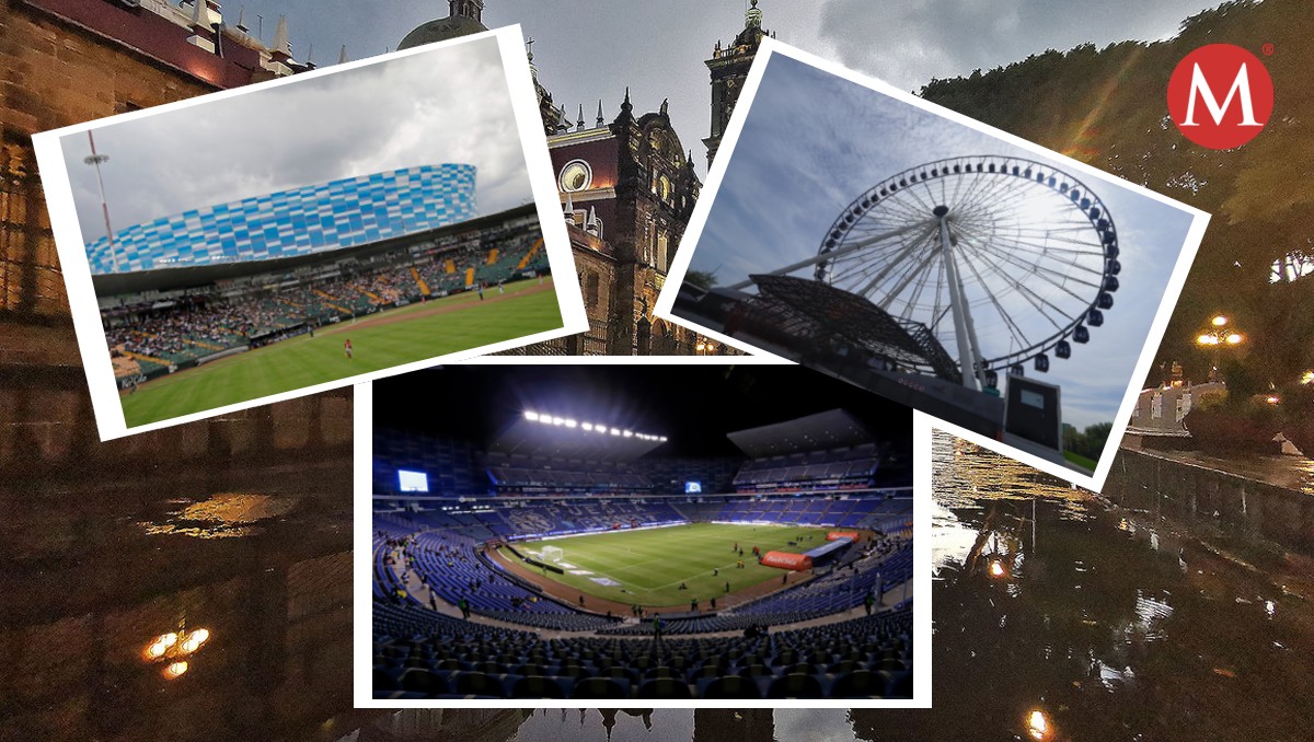 La Estrella de Puebla, el Estadio Cuauhtémoc y el Estadio Hermanos Serdán | Agencia Enfoque/ Andrés Lobato/ Melanie Torres / Diseño Milenio