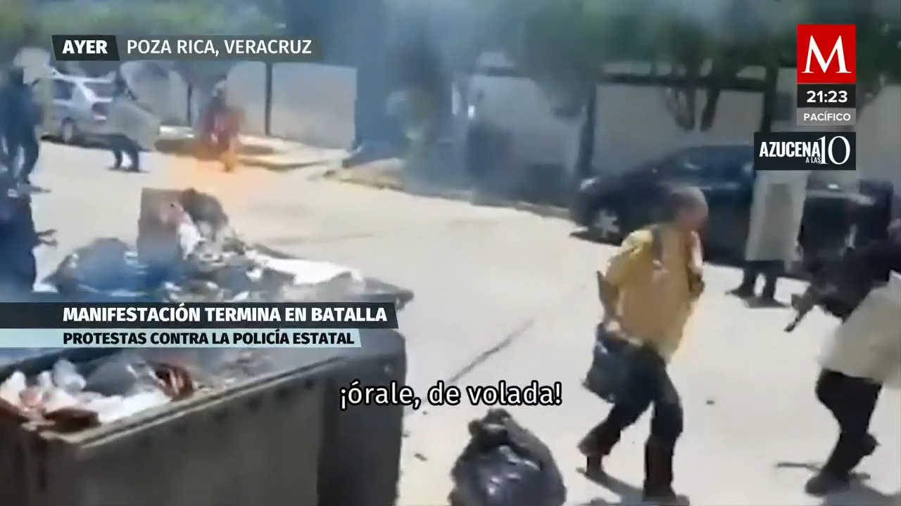 Habitantes de Veracruz protestan por abusos de la policía de Poza Rica