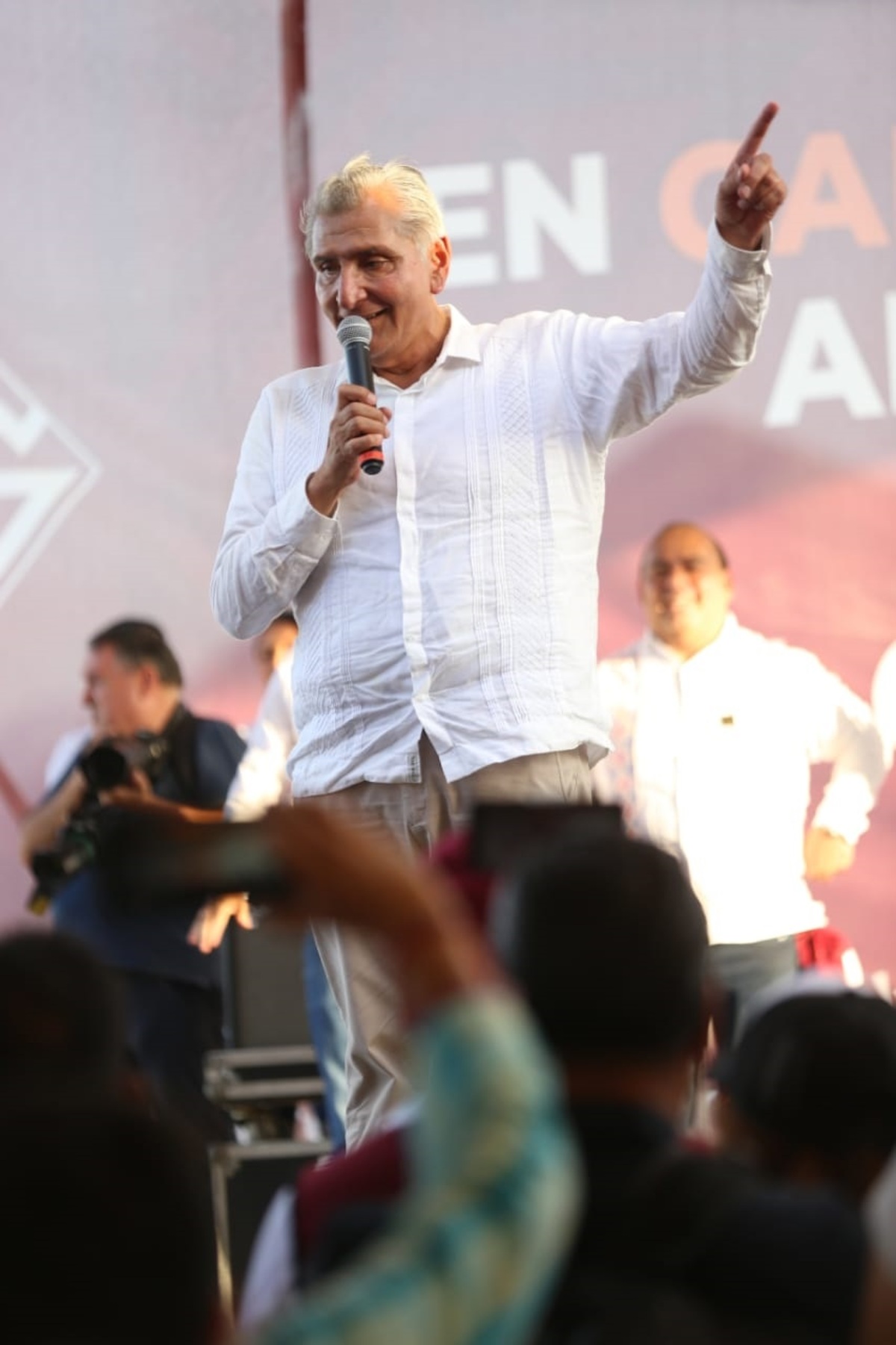 El precandidato dijo que el sur debe ir hermanado al norte para seguir con la Cuarta Transformación. Raúl Palacios