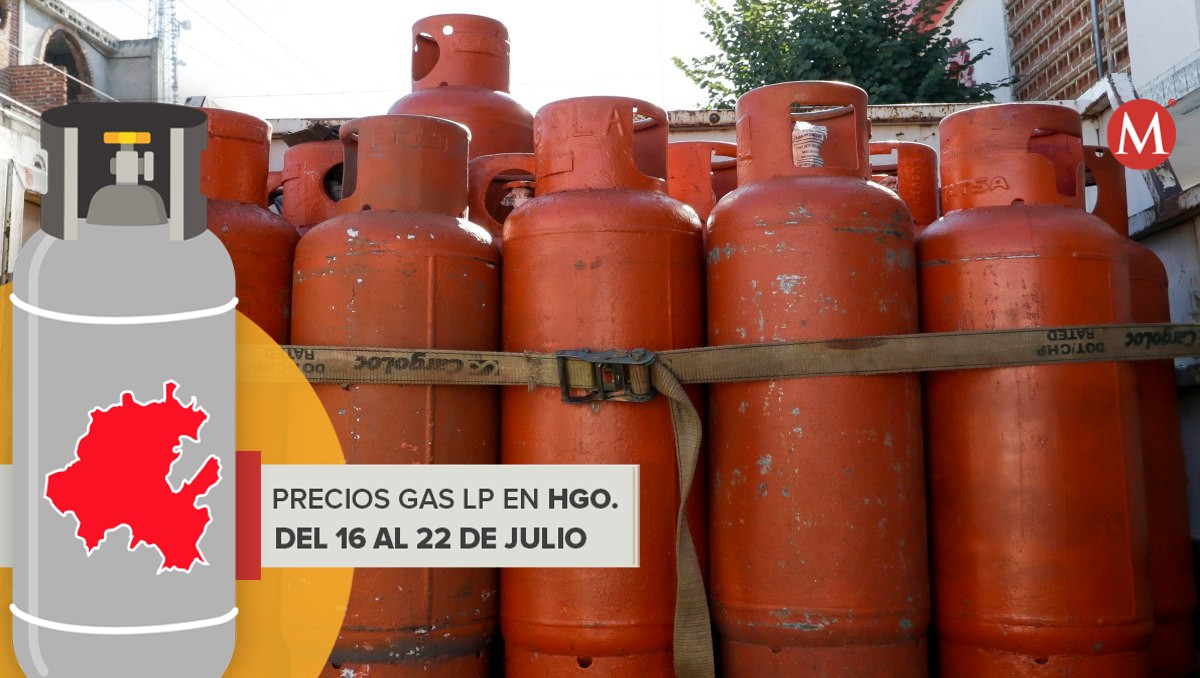 Precio del gas LP en Hidalgo del 16 al 22 de julio