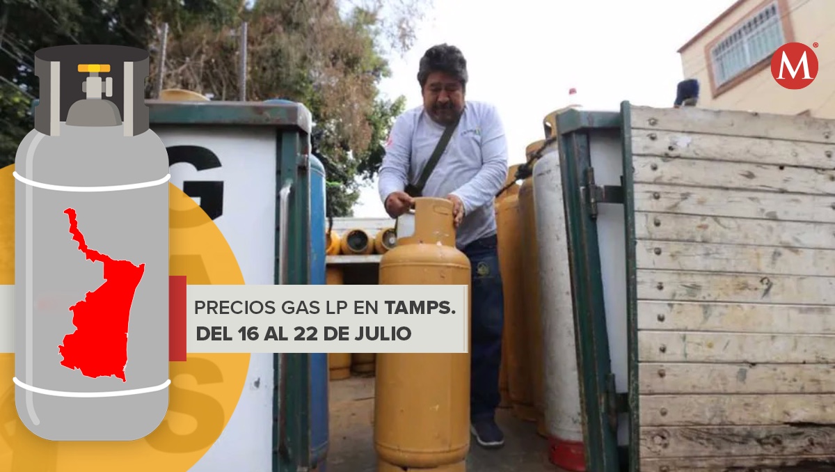 Precio del gas LP en Tamaulipas del 16 al 22 de julio 2023