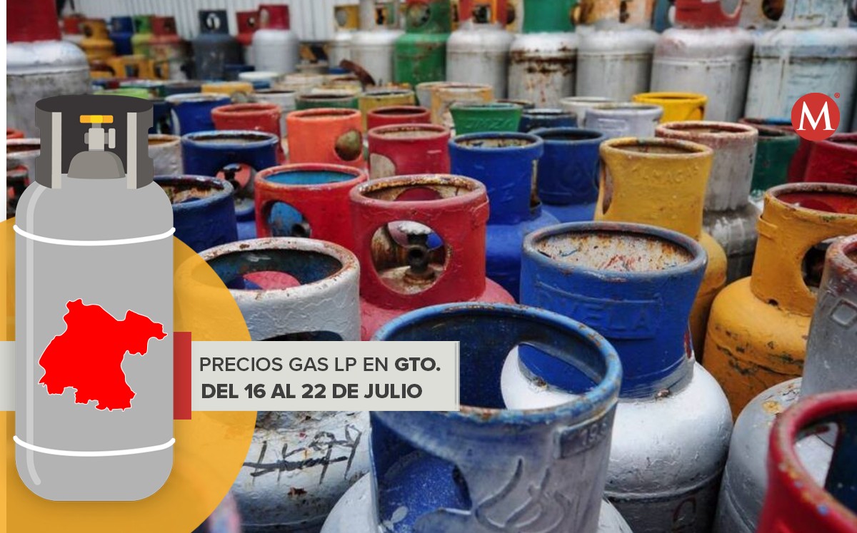 Precio del Gas LP para Guanajuato del 16 al 22 de julio