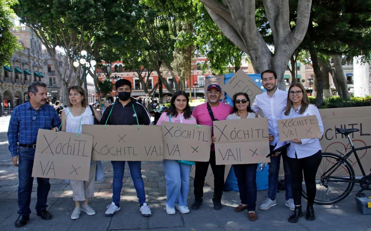 Recolectan firmas a favor de Xóchitl Galvez en Puebla