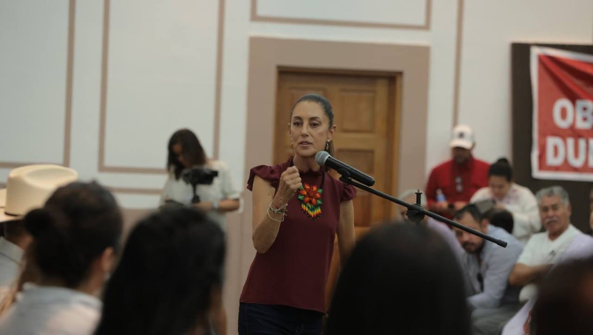 Sheinbaum se reunió con agricultores de distritos de riego y ejidatarios. | Especial