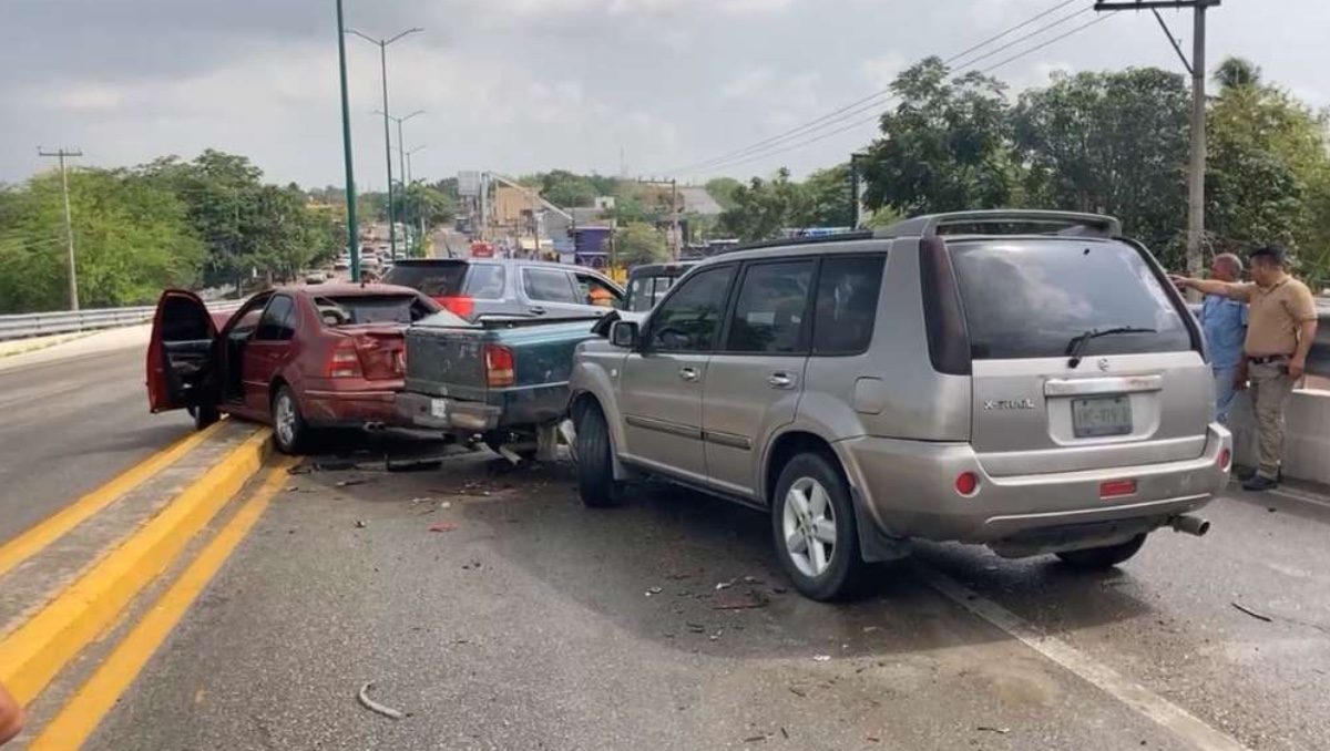 Se registran choques en puente de Altamira hoy 17 julio 2023 Grupo Milenio
