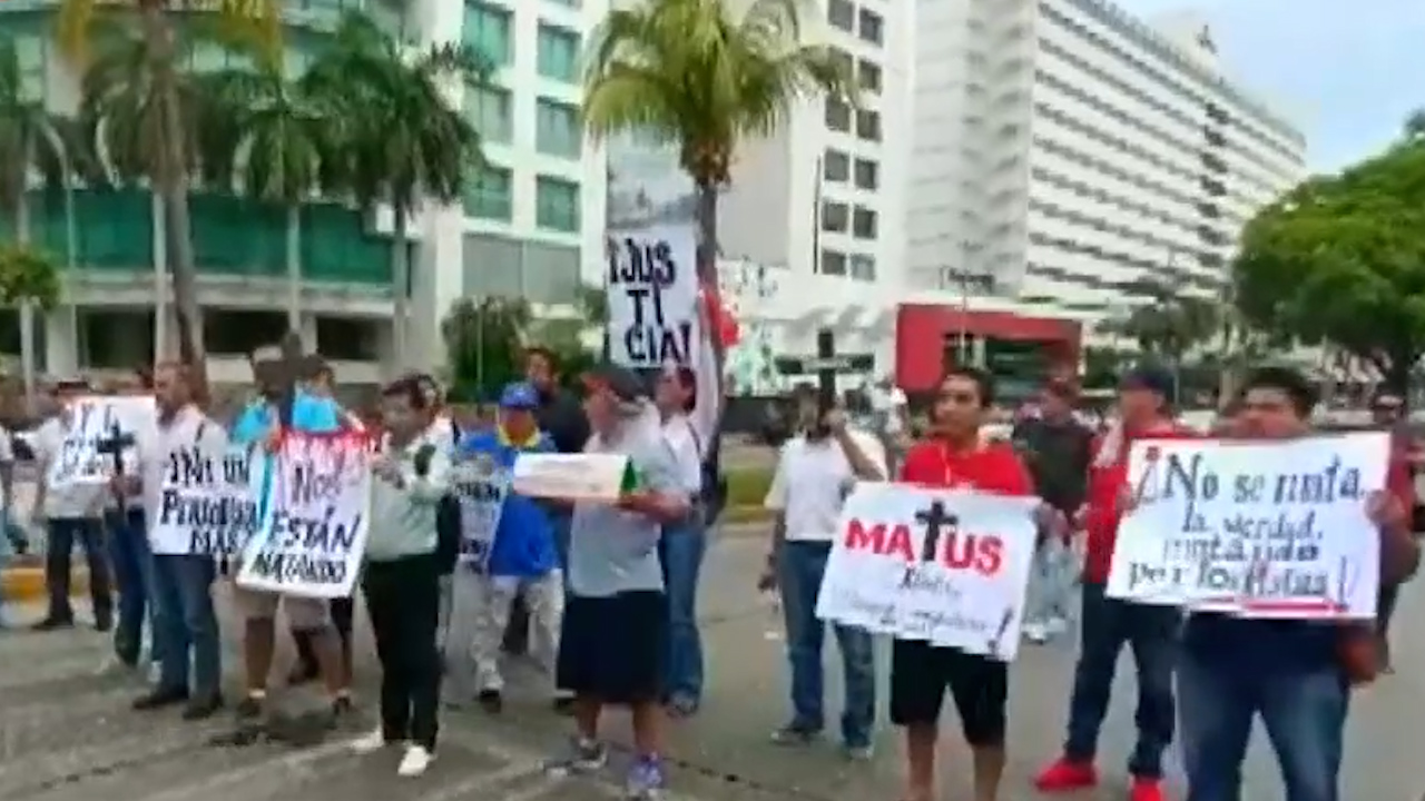 Continúan protestas por asesinato del periodista Nelson Matus Peña, en Guerrero