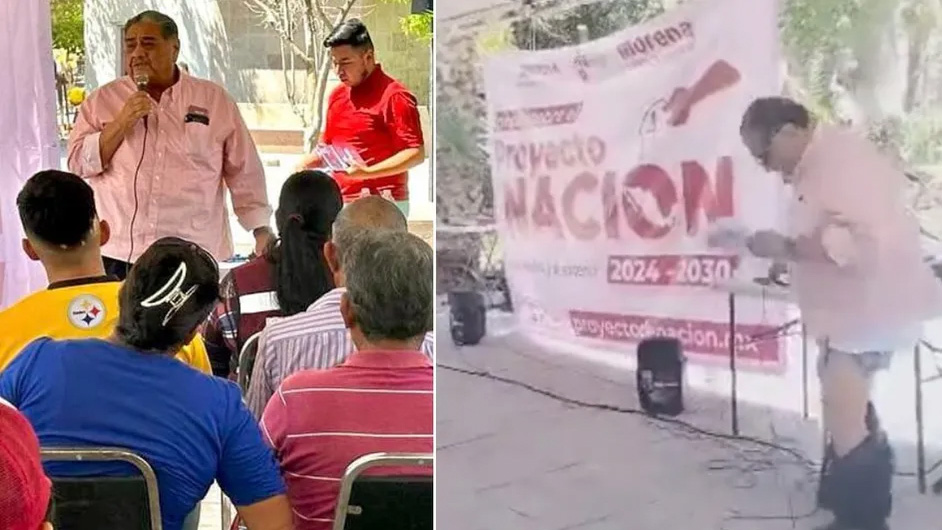 Diputado de Morena vive momento incomodo durante asamblea en Coahuila