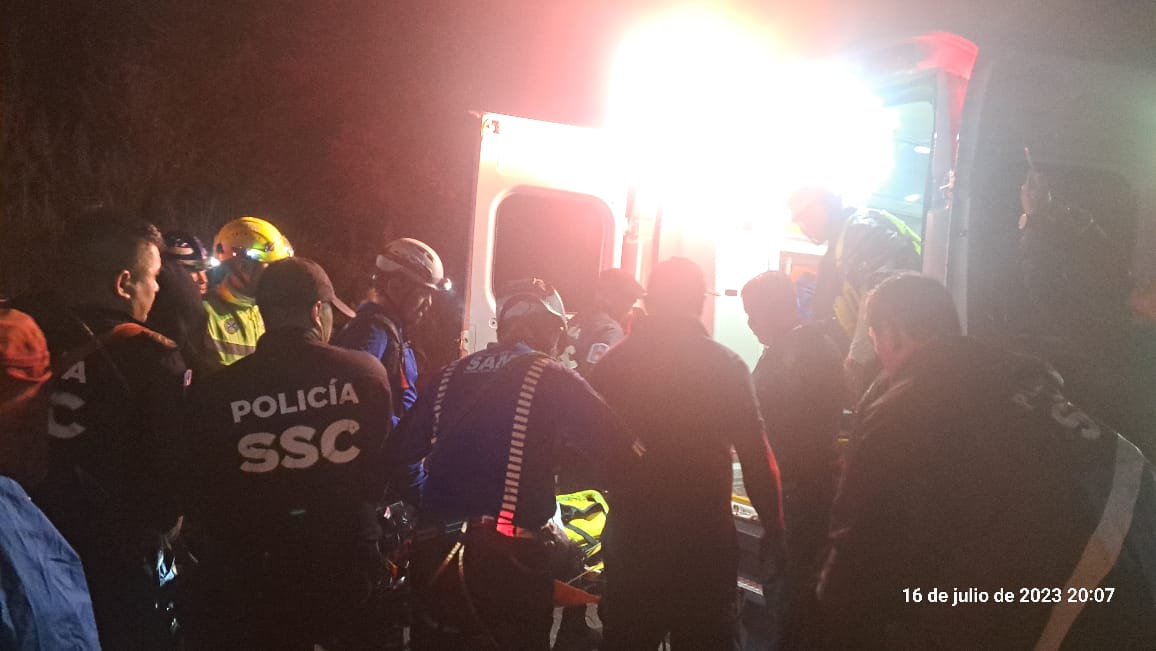 El hombre se encontraba en el Pico del Águila, col. Zona Rústica de Tlalpan. | @SGIRPC_CDMX