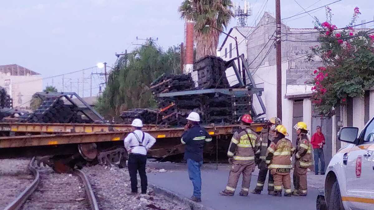 El tren ransportaba raks para el transporte de chasis de vehículos.