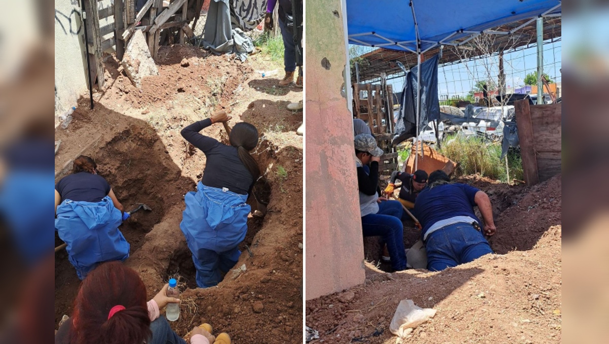 Descubren cementerio clandestino en el patio de una vivienda en Sonora. | Especial