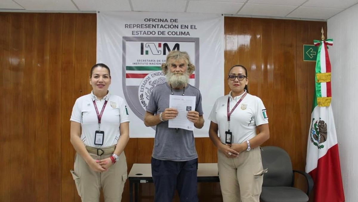 INM regulariza estancia en México de náufrago australiano rescatado por buque de atún Tuny | Twitter