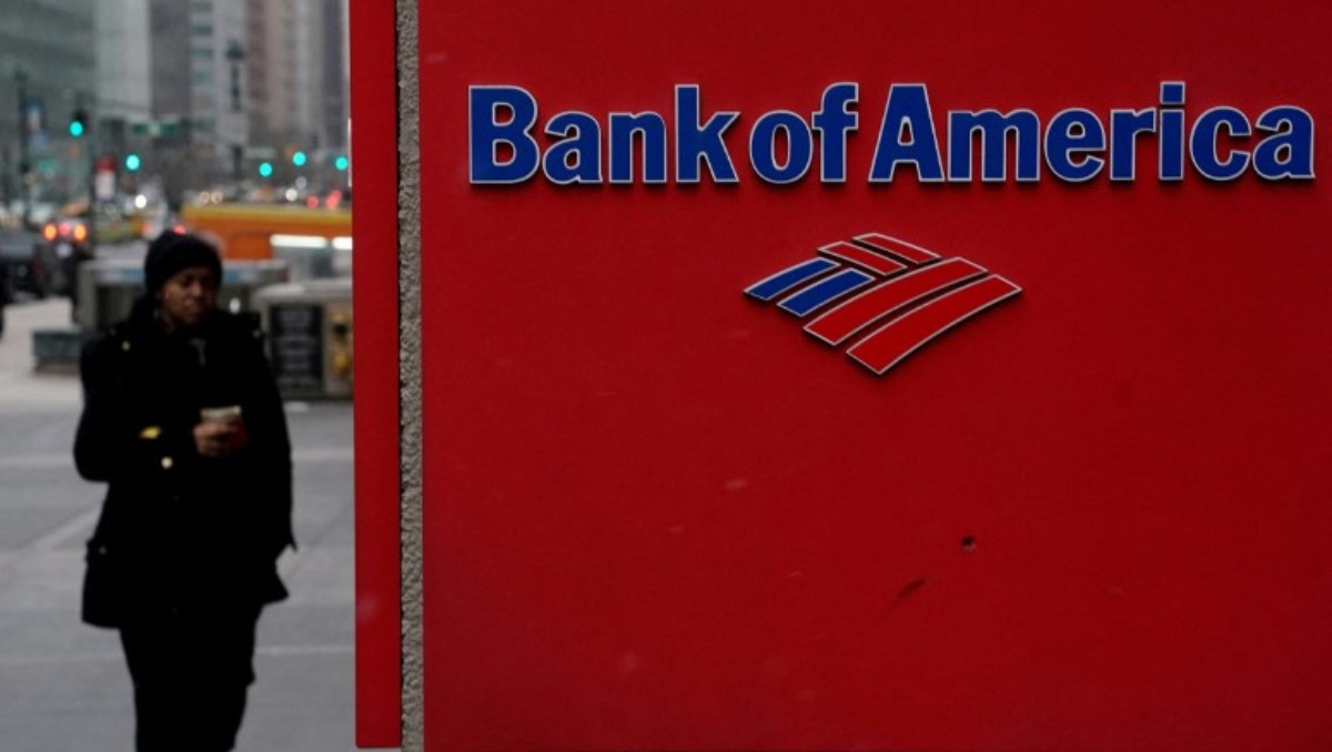 Logo de Bank of America en el barrio de Manhattan de la ciudad de Nueva York, EU. Enero de 2019. Foto: (Reuters)